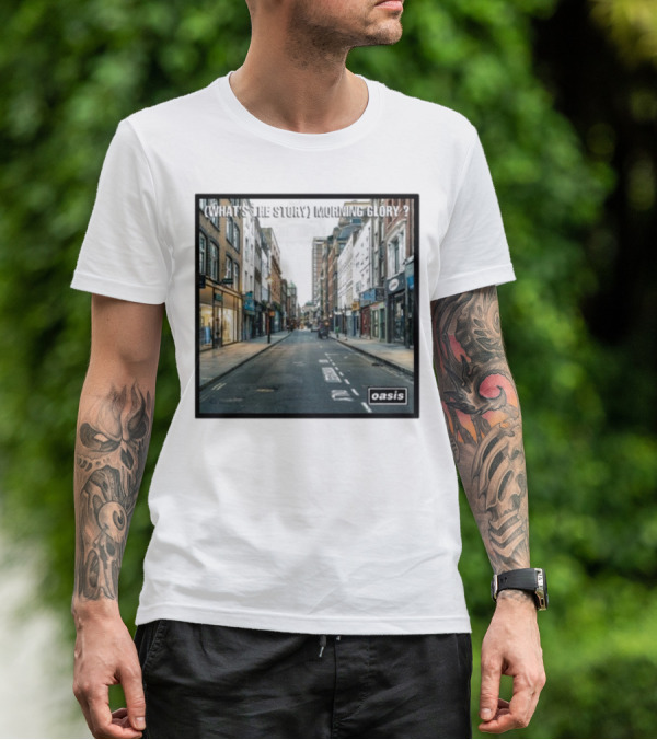 Oasis What's The Story Morning Glory Berwick Street Album Art Classic Scene T-Shirt