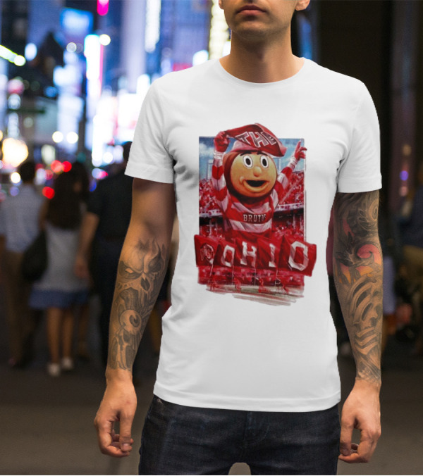 Ohio State Buckeyes Brutus Mascot At Ohio Stadium Event T-Shirt