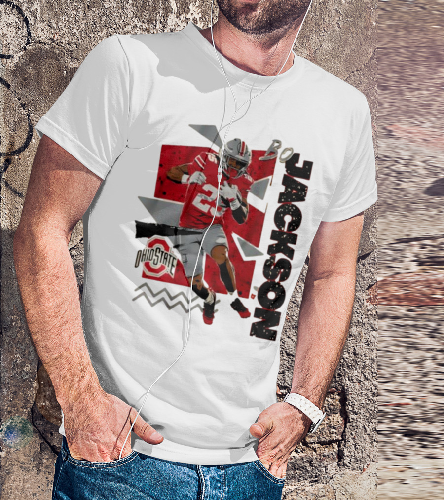 Bo Jackson Ohio State Football 90s Style T-Shirt