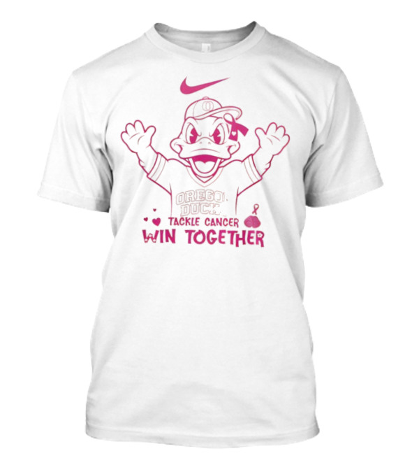 Oregon Ducks Tackle Cancer Nike Breast Cancer Awareness Month Win Together T-Shirt