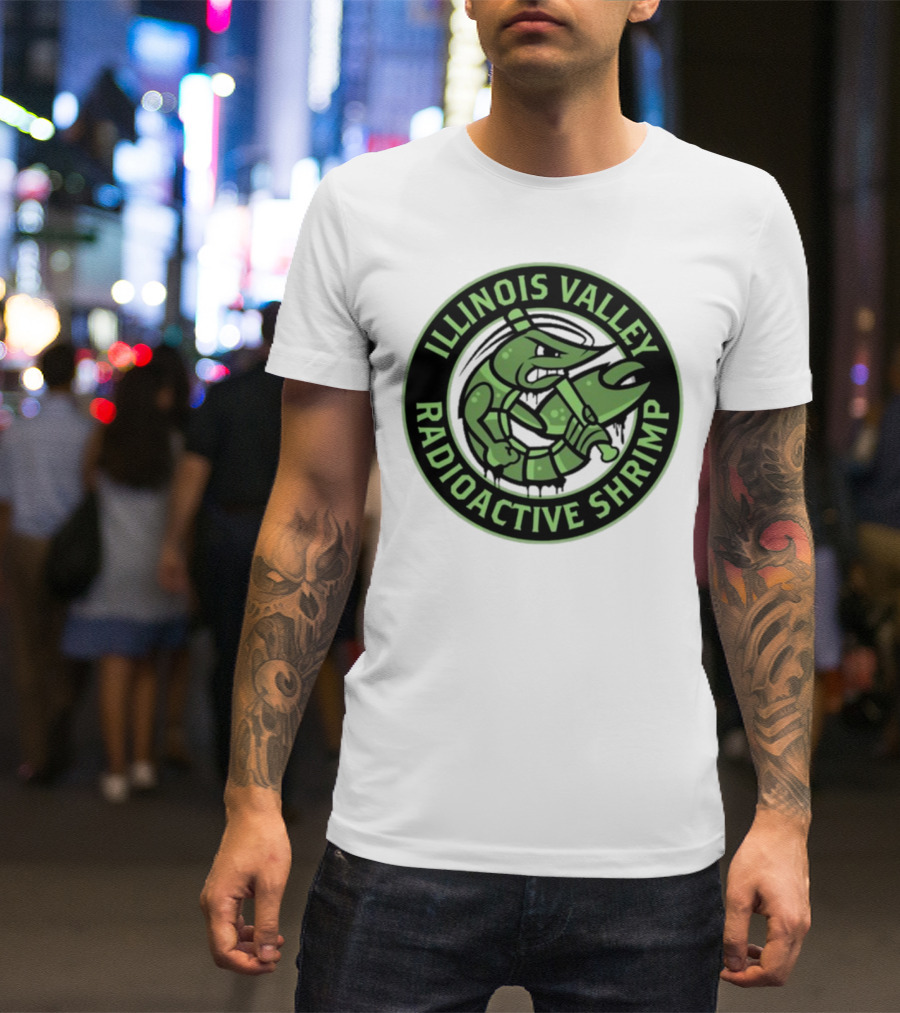 Illinois Valley Radioactive Pistol Shrimp Team Logo T-Shirt