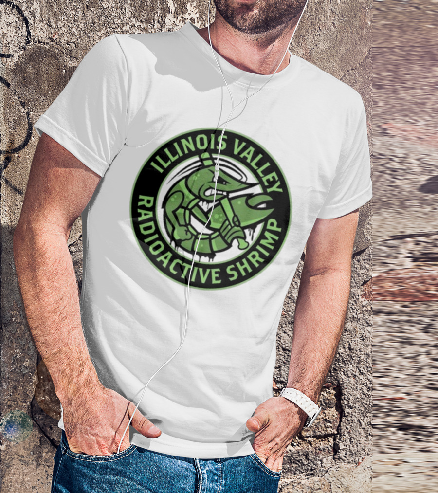 Illinois Valley Radioactive Pistol Shrimp Team Logo T-Shirt