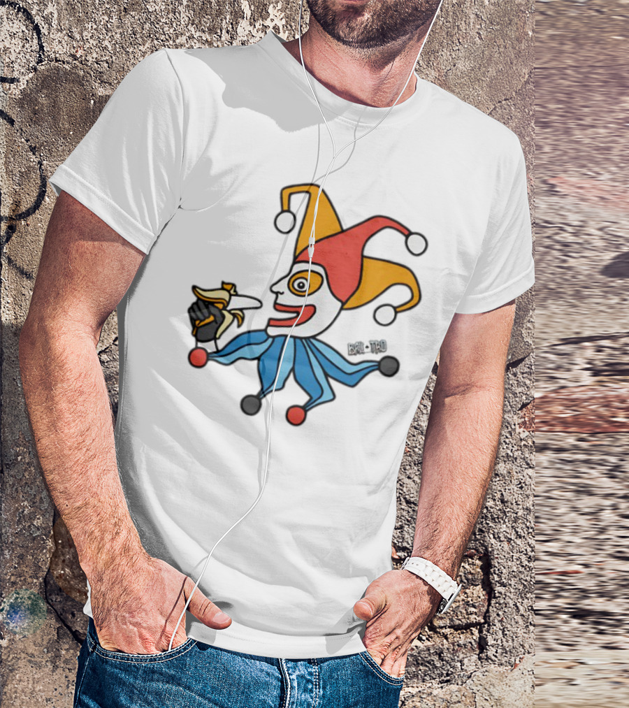 April Fools Jester With Banana Comic T-Shirt