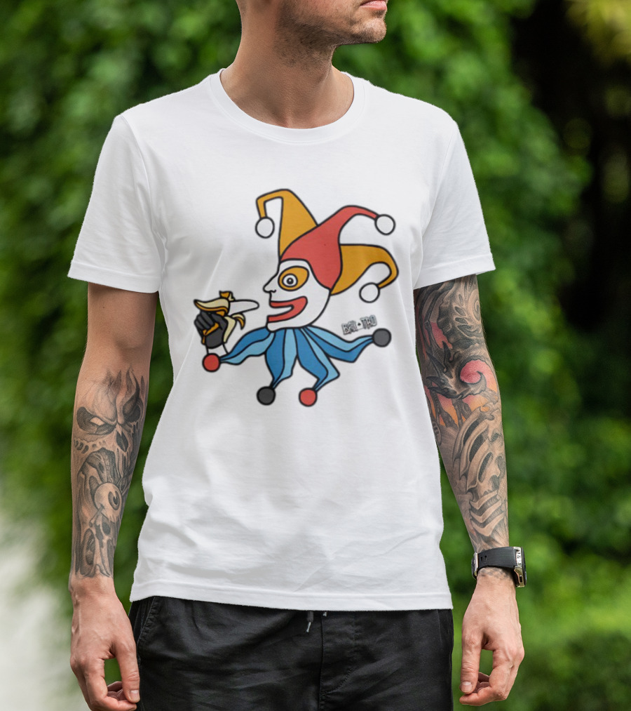 April Fools Jester With Banana Comic T-Shirt