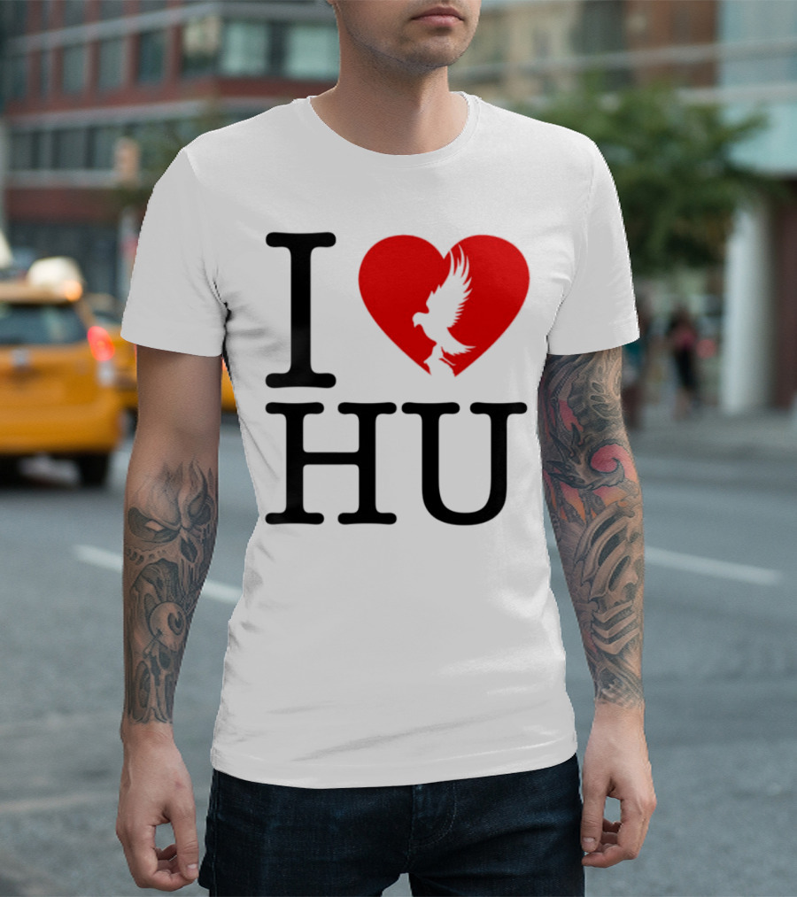 Hollywood Undead Spring 2025 I Love HU Heart And Eagle Icon T-Shirt