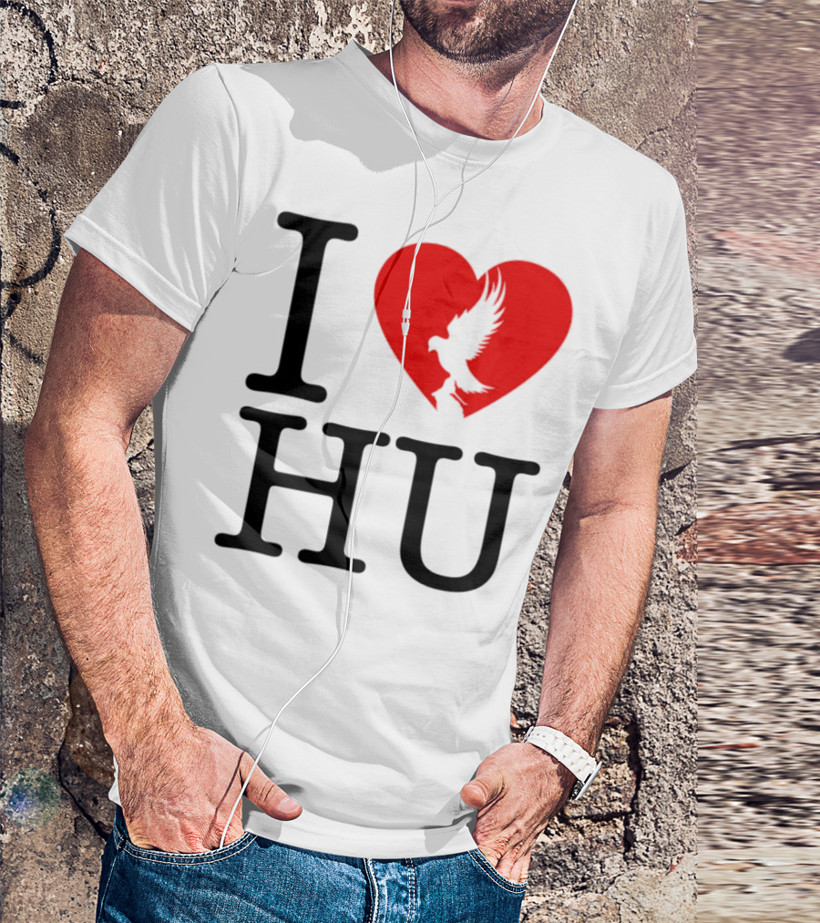 Hollywood Undead Spring 2025 I Love HU Heart And Eagle Icon T-Shirt