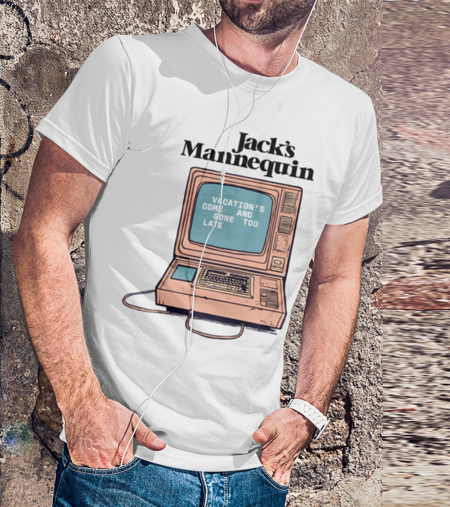 Jack's Mannequin Vacation Retro Computer Aesthetic T-Shirt