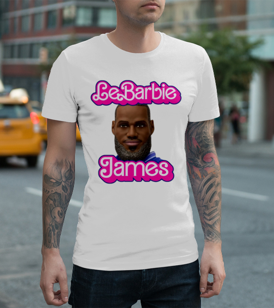 LeBarbie James Basketball Icon Parody T-Shirt