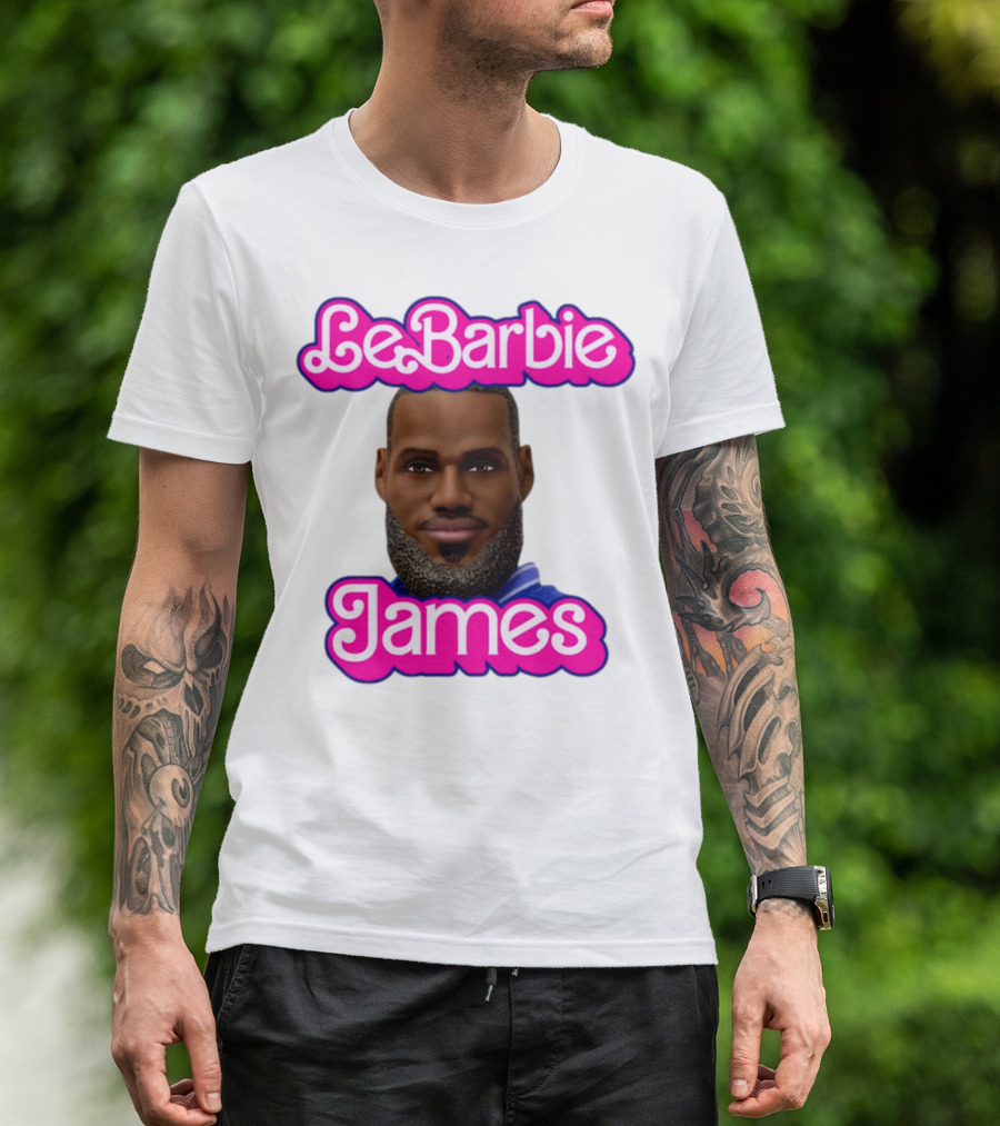 LeBarbie James Basketball Icon Parody T-Shirt