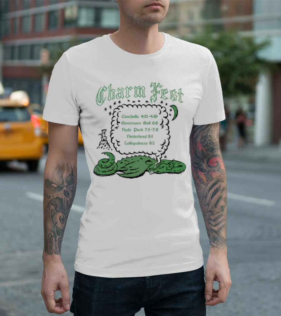 Charm Fest Coachella Governors Ball Hyde Park Primavera Hellapaloosa 2025 T-Shirt