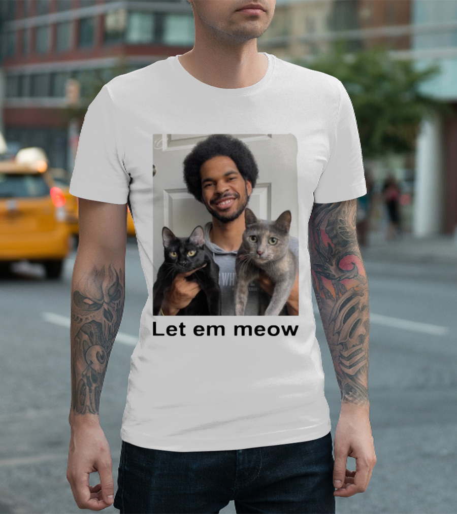 Limited Let Em Meow Jarrett Allen Cats T-Shirt