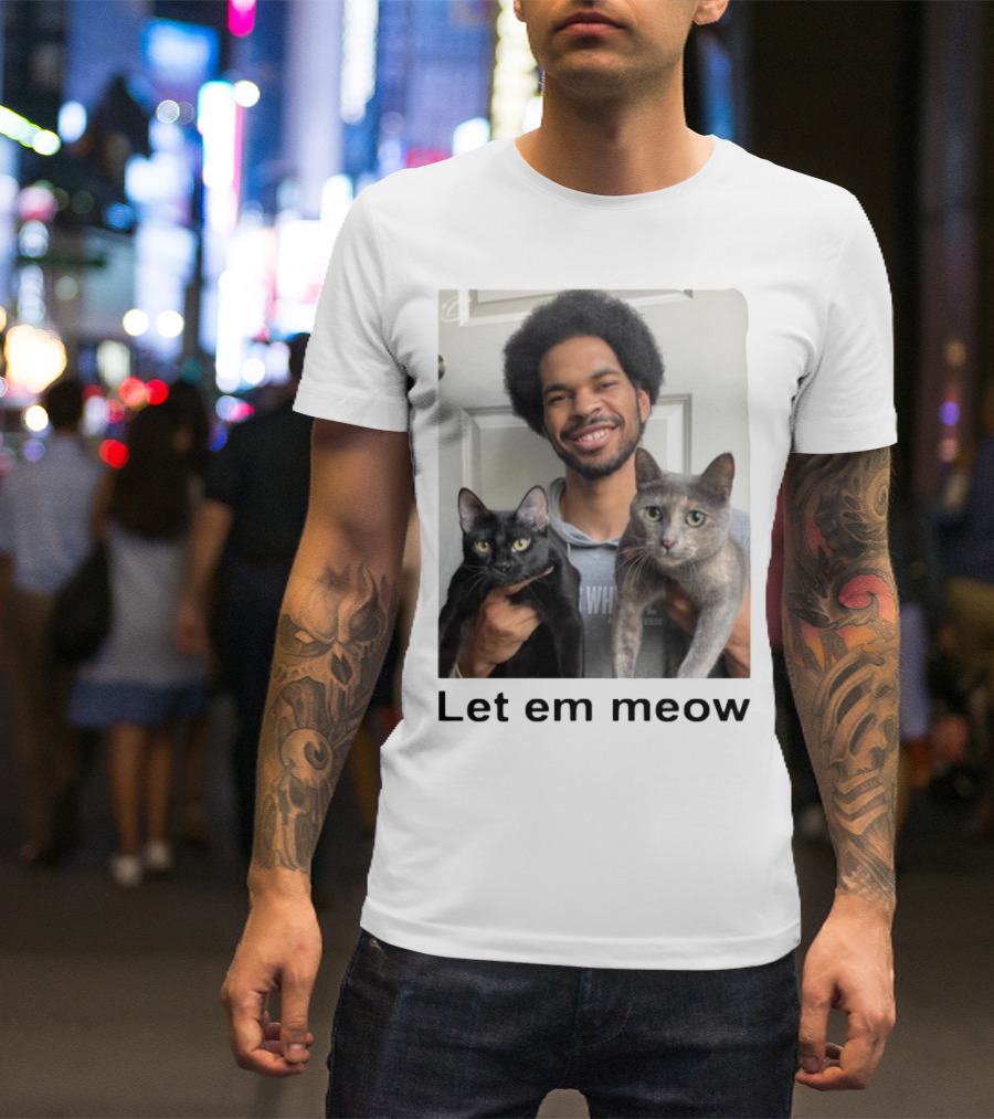 Limited Let Em Meow Jarrett Allen Cats T-Shirt