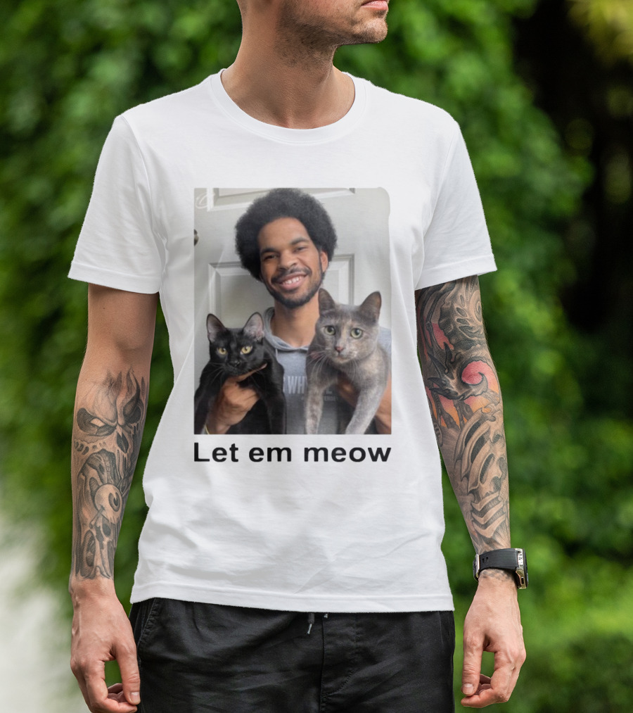 Limited Let Em Meow Jarrett Allen Cats T-Shirt