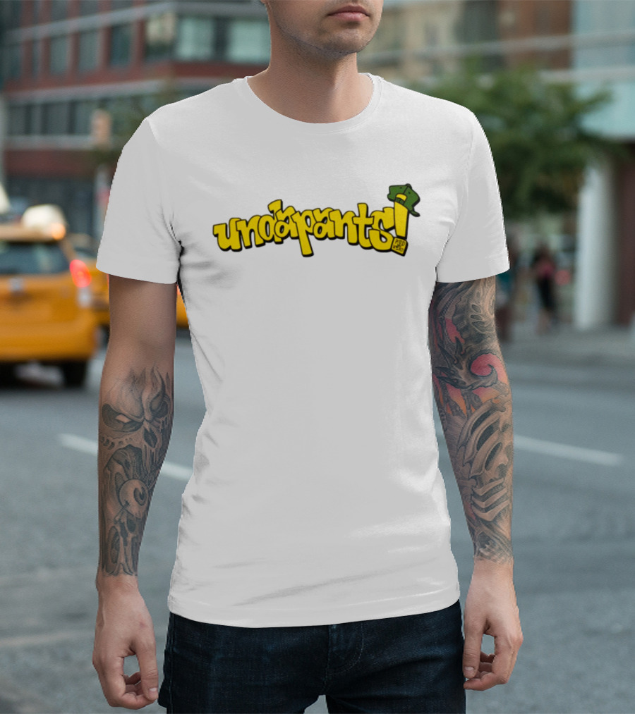 Podmeetsworldshow Undapants Retro Cartoon Style T-Shirt