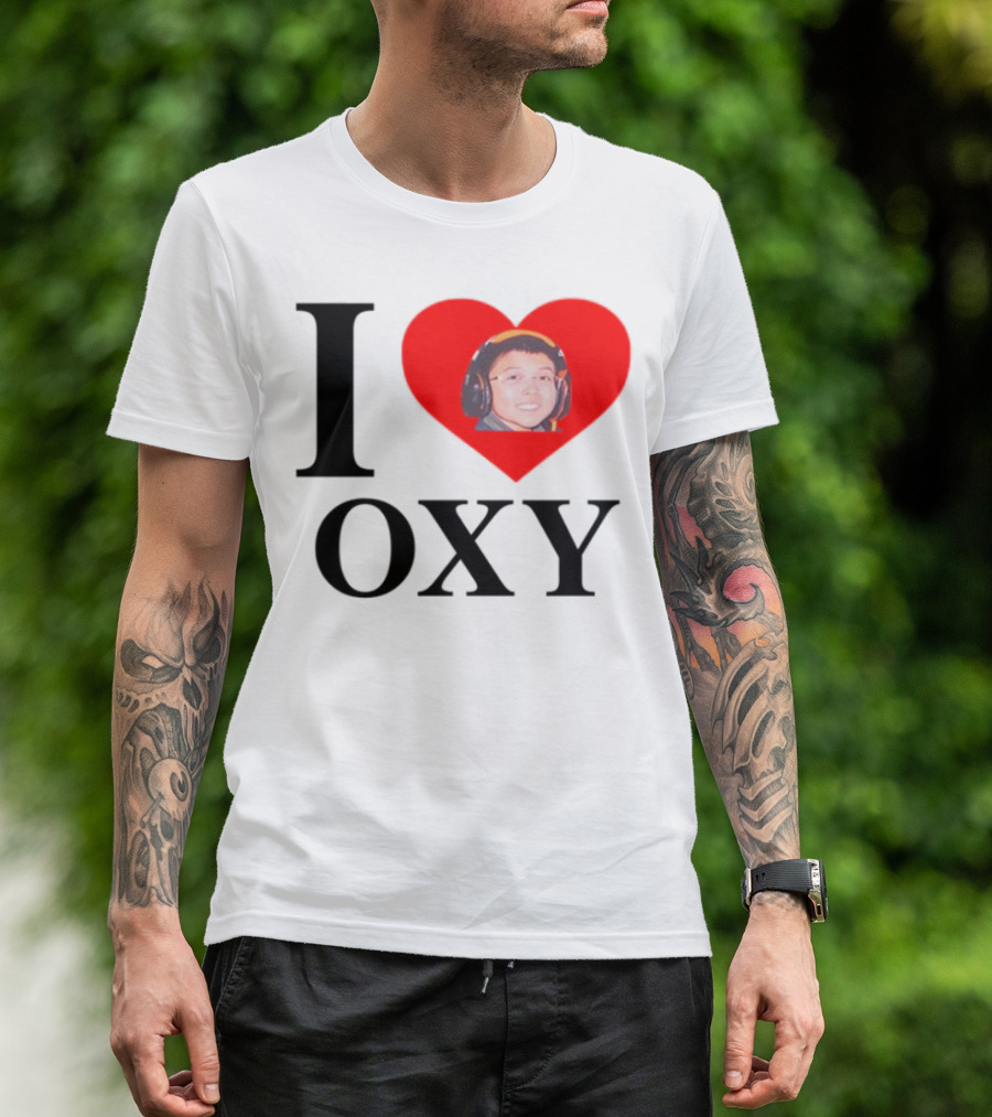 V1c I Heart Oxy Kid Headphones T-Shirt