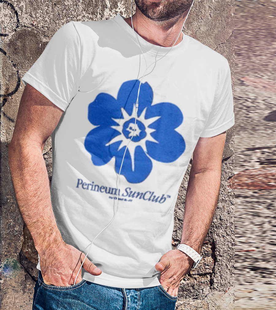 Chad And JT Perineum SunClub Bumflower Blue Blossom T-Shirt