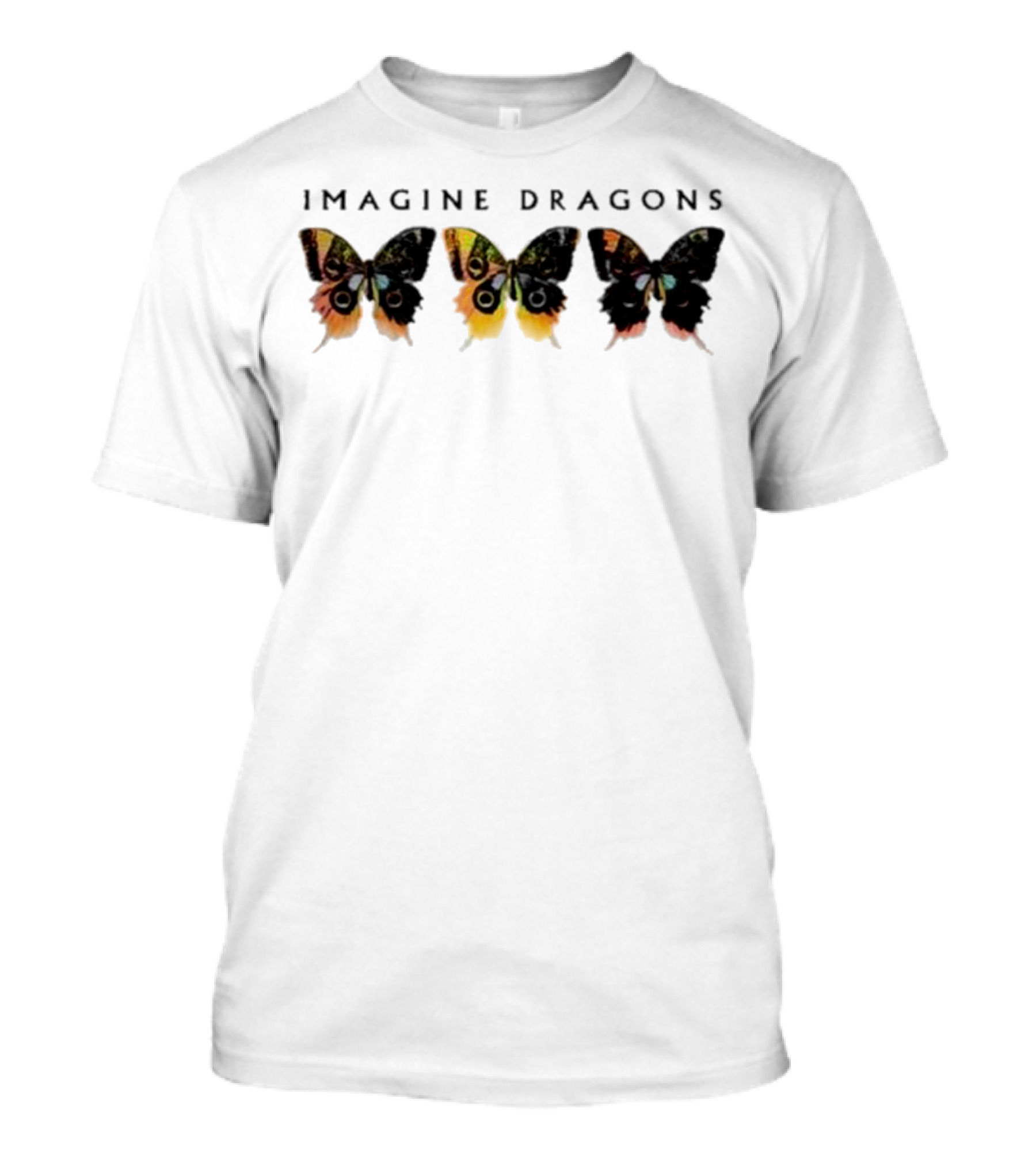 Imagine Dragons Butterfly Trio Pattern T-Shirt