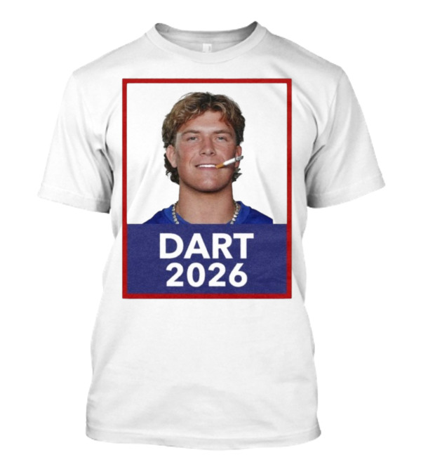 Dart 2026 Cigarette Image Red Frame T-Shirt