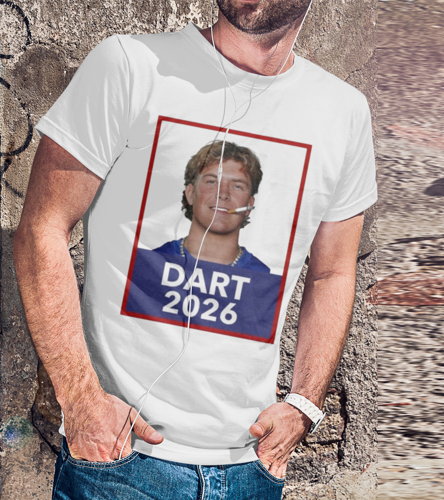 Dart 2026 Cigarette Image Red Frame T-Shirt