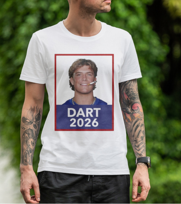 Dart 2026 Cigarette Image Red Frame T-Shirt
