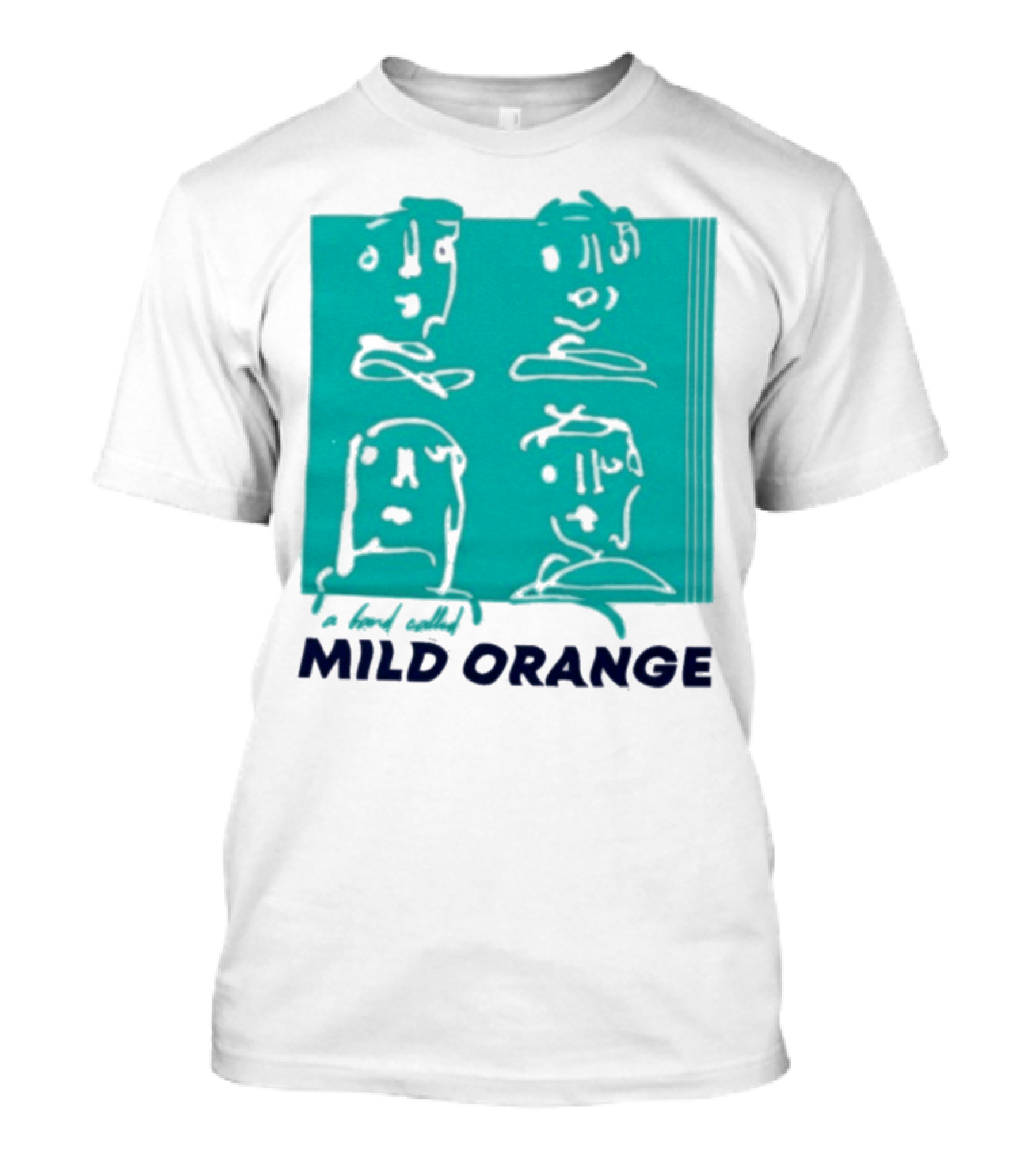 Mild Orange A Band Called Faces Artwork T-Shirt