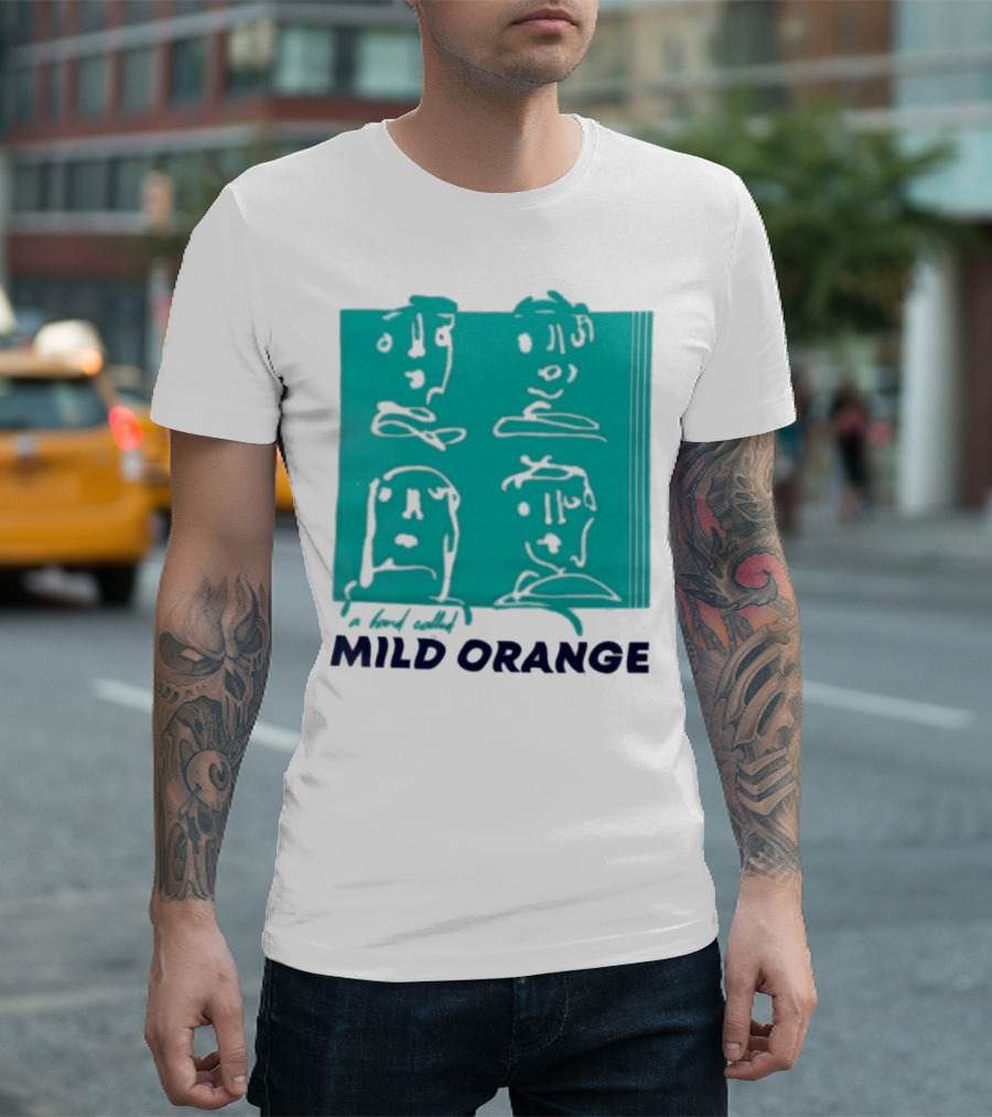 Mild Orange A Band Called Faces Artwork T-Shirt