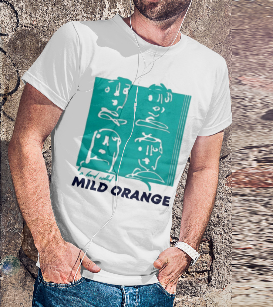 Mild Orange A Band Called Faces Artwork T-Shirt