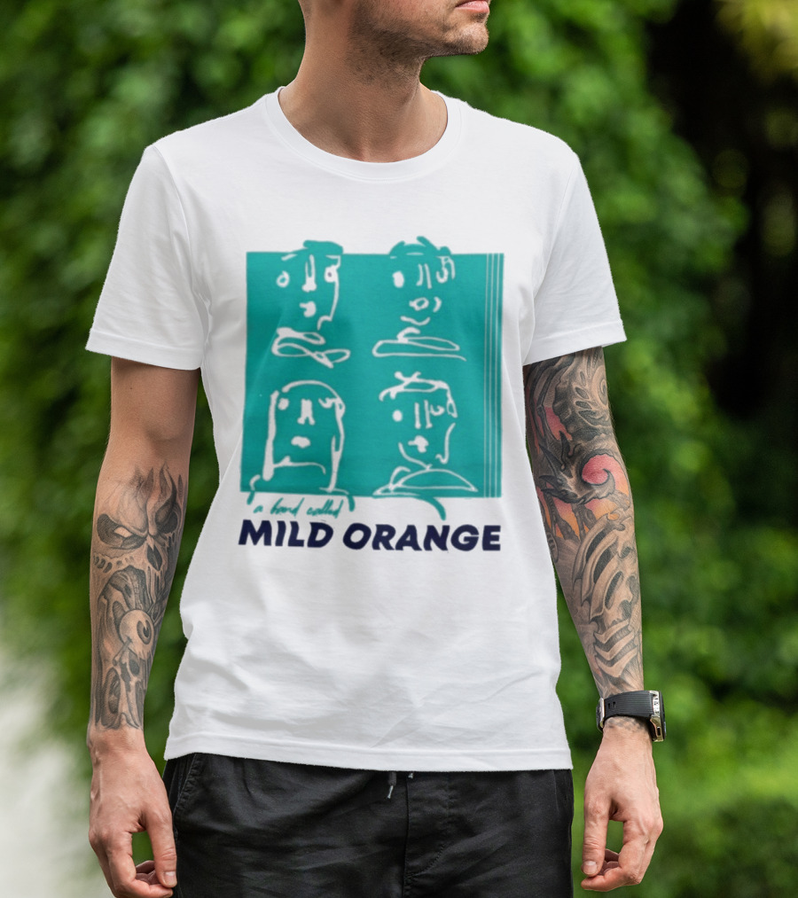 Mild Orange A Band Called Faces Artwork T-Shirt