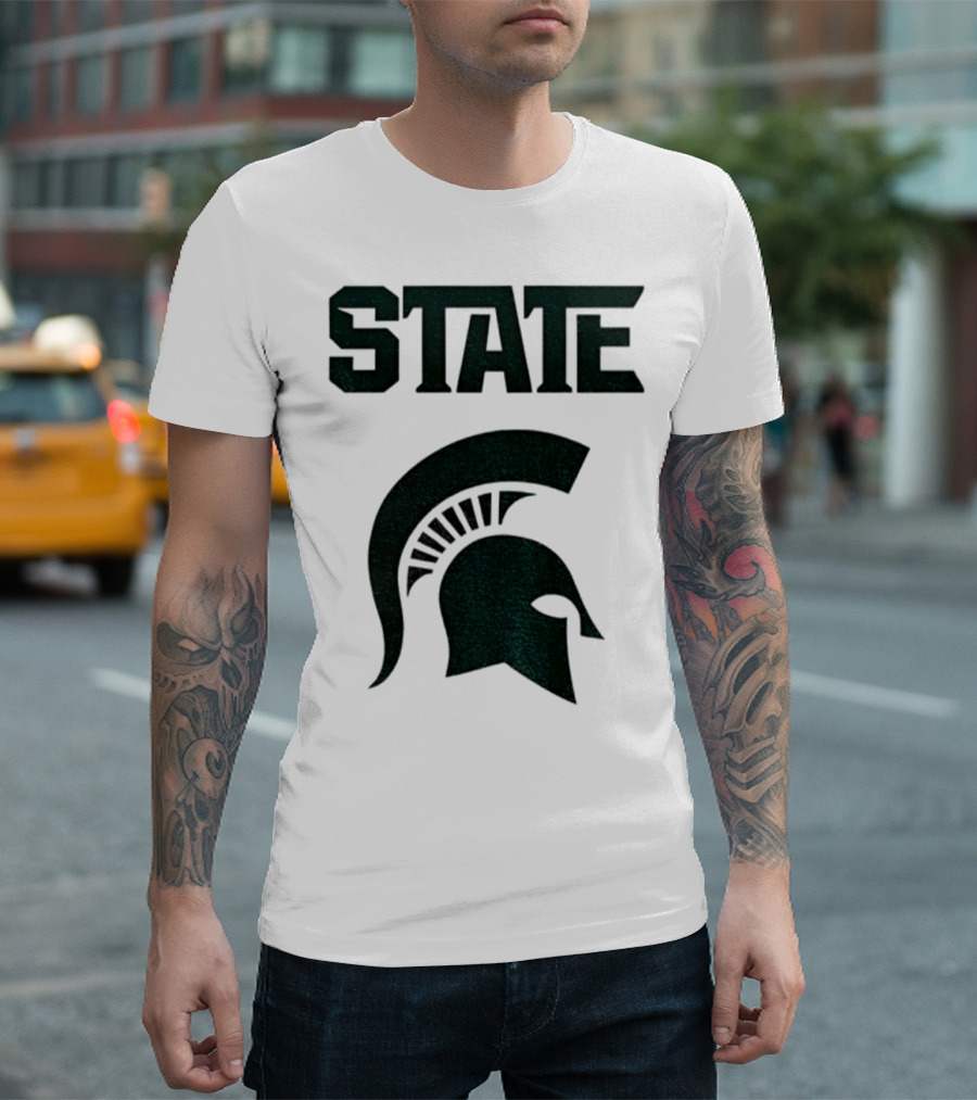 STATE Spartans Michigan Big Ten Basketball T-Shirt