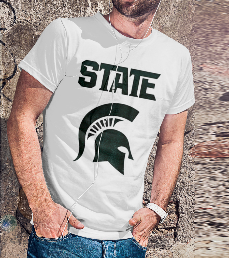 STATE Spartans Michigan Big Ten Basketball T-Shirt