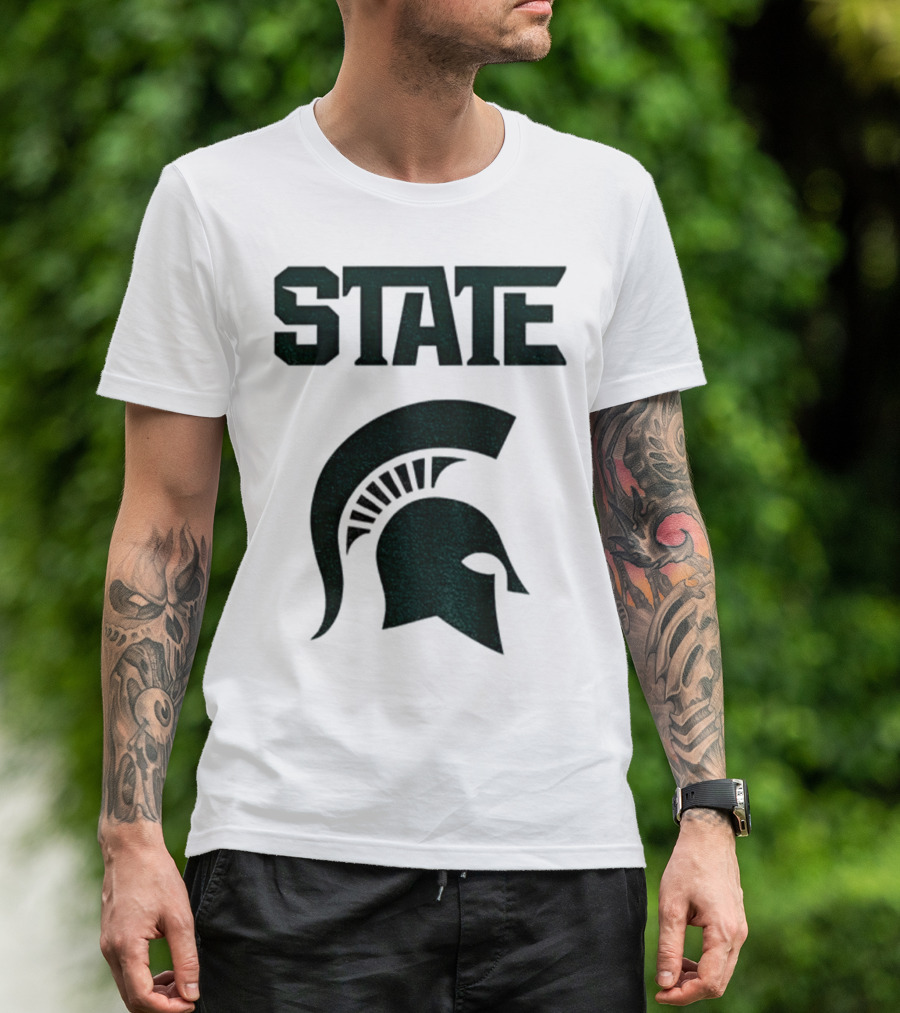 STATE Spartans Michigan Big Ten Basketball T-Shirt
