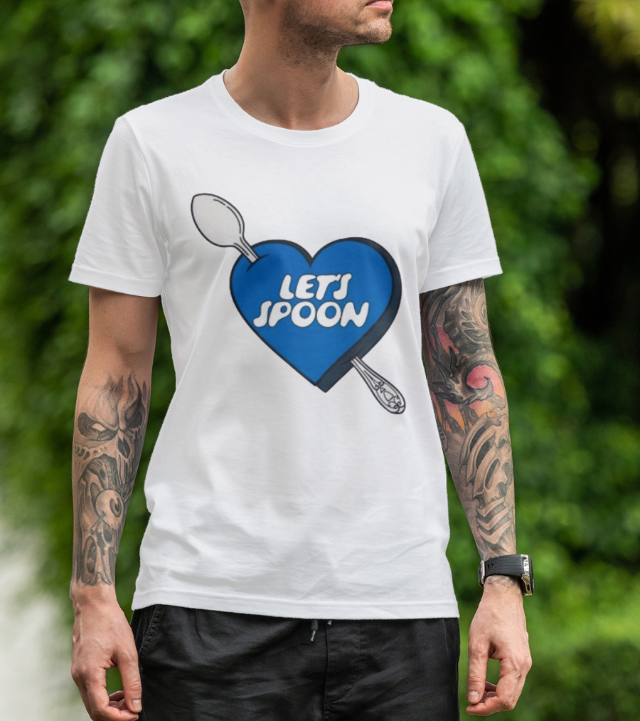 Staycool X Good Culture Let’s Spoon Heart Blue Design With Spoons T-Shirt