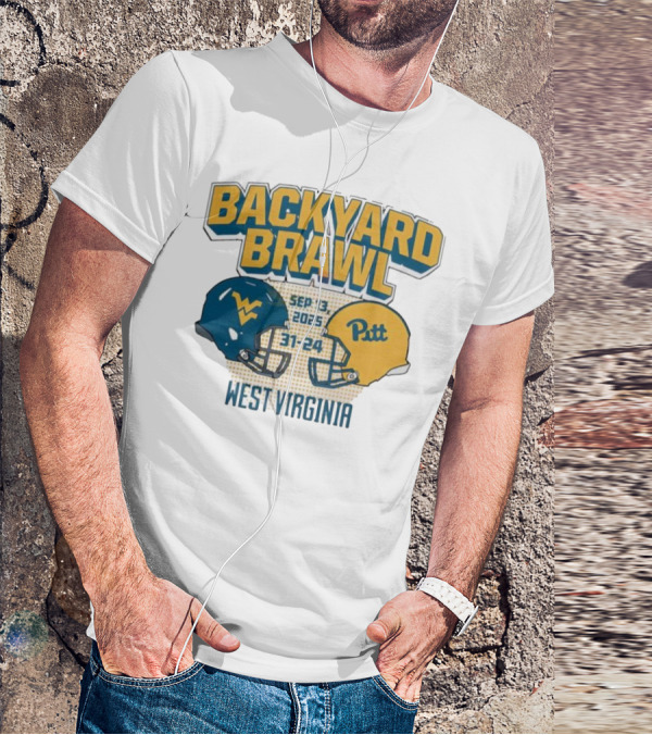 Backyard Brawl West Virginia Sep 13 2025 Pitt 31-24 T-Shirt