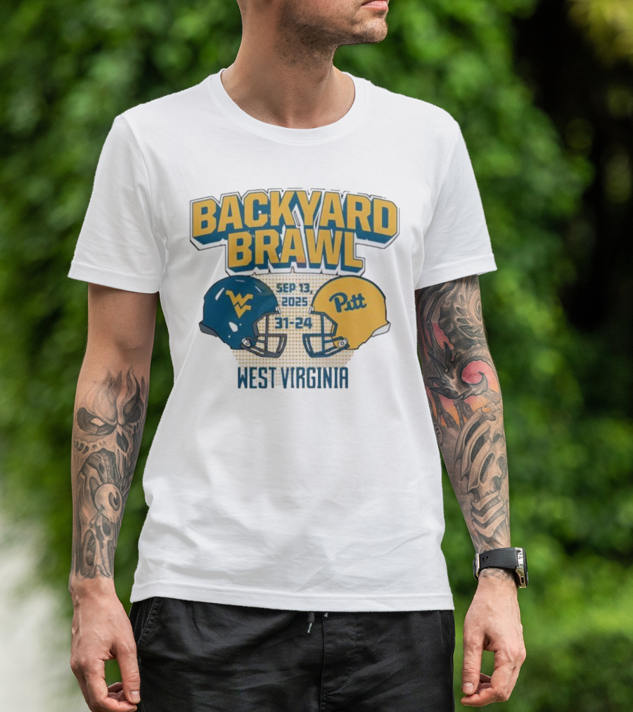 Backyard Brawl West Virginia Sep 13 2025 Pitt 31-24 T-Shirt
