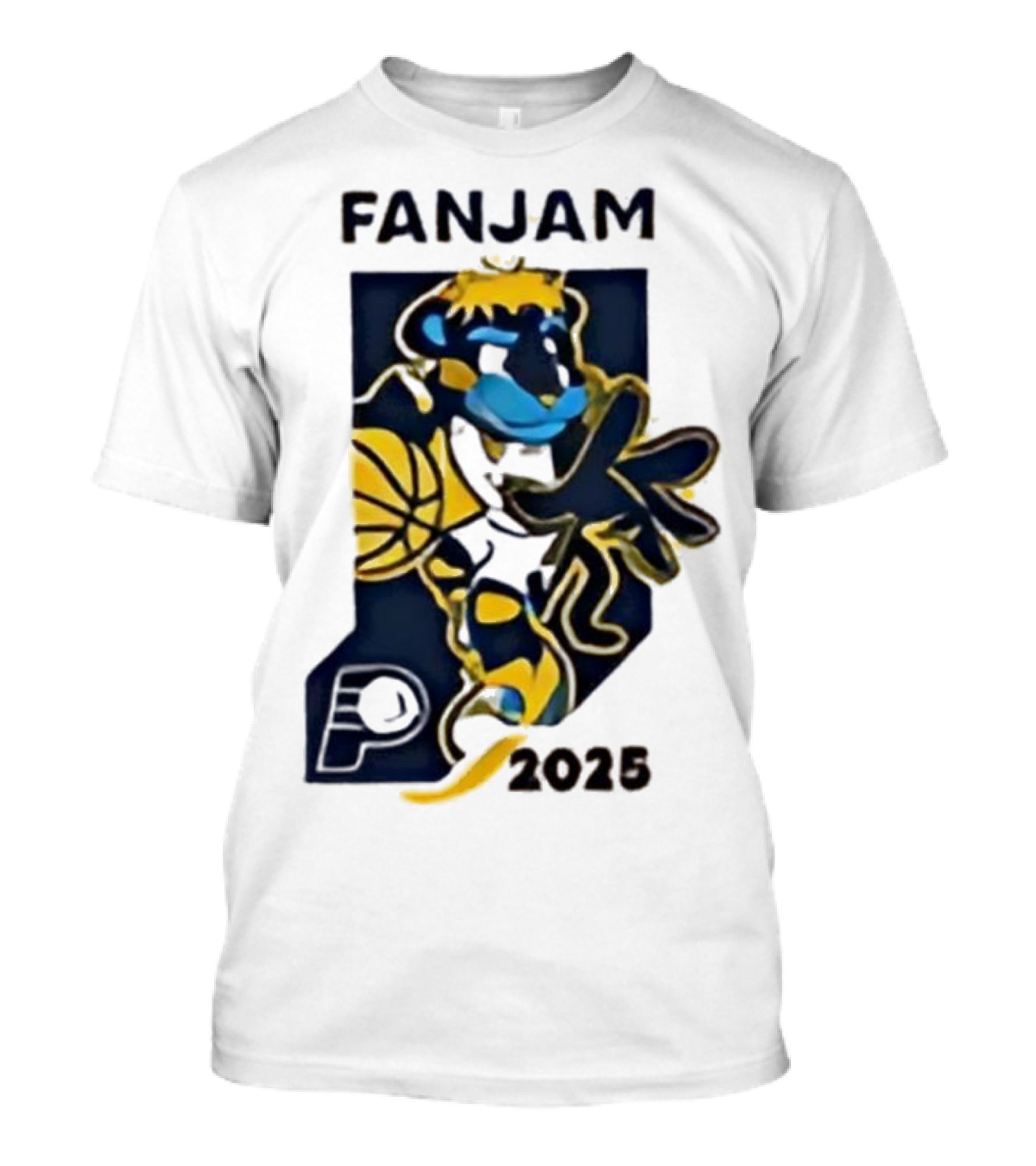 FanJam Indiana Pacers NBA Mascot 2025 T-Shirt