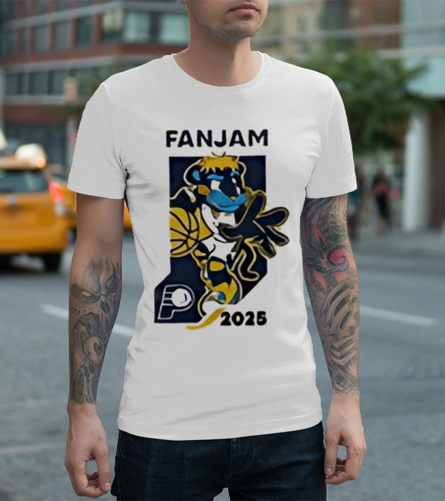 FanJam Indiana Pacers NBA Mascot 2025 T-Shirt