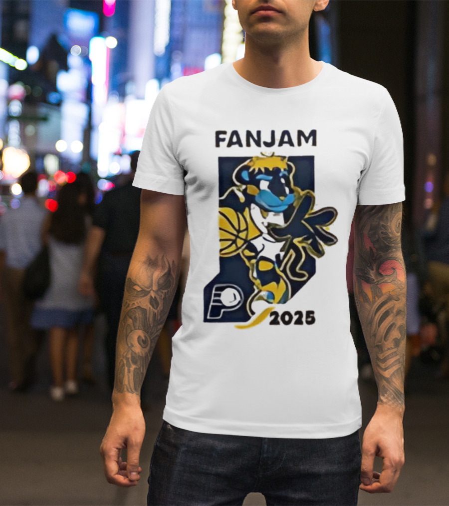 FanJam Indiana Pacers NBA Mascot 2025 T-Shirt
