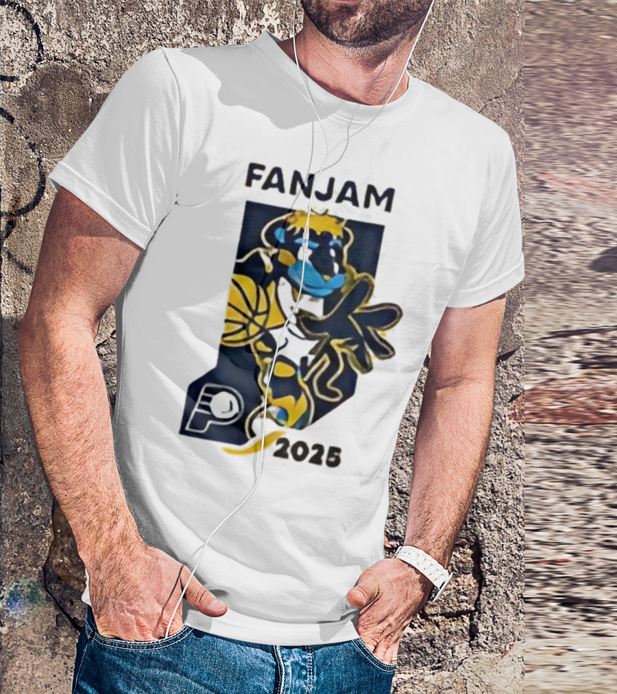 FanJam Indiana Pacers NBA Mascot 2025 T-Shirt