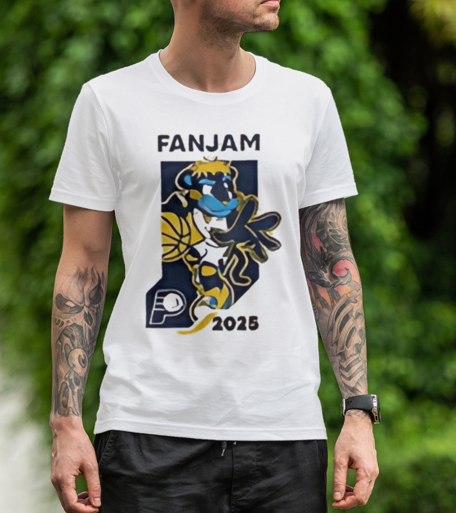 FanJam Indiana Pacers NBA Mascot 2025 T-Shirt