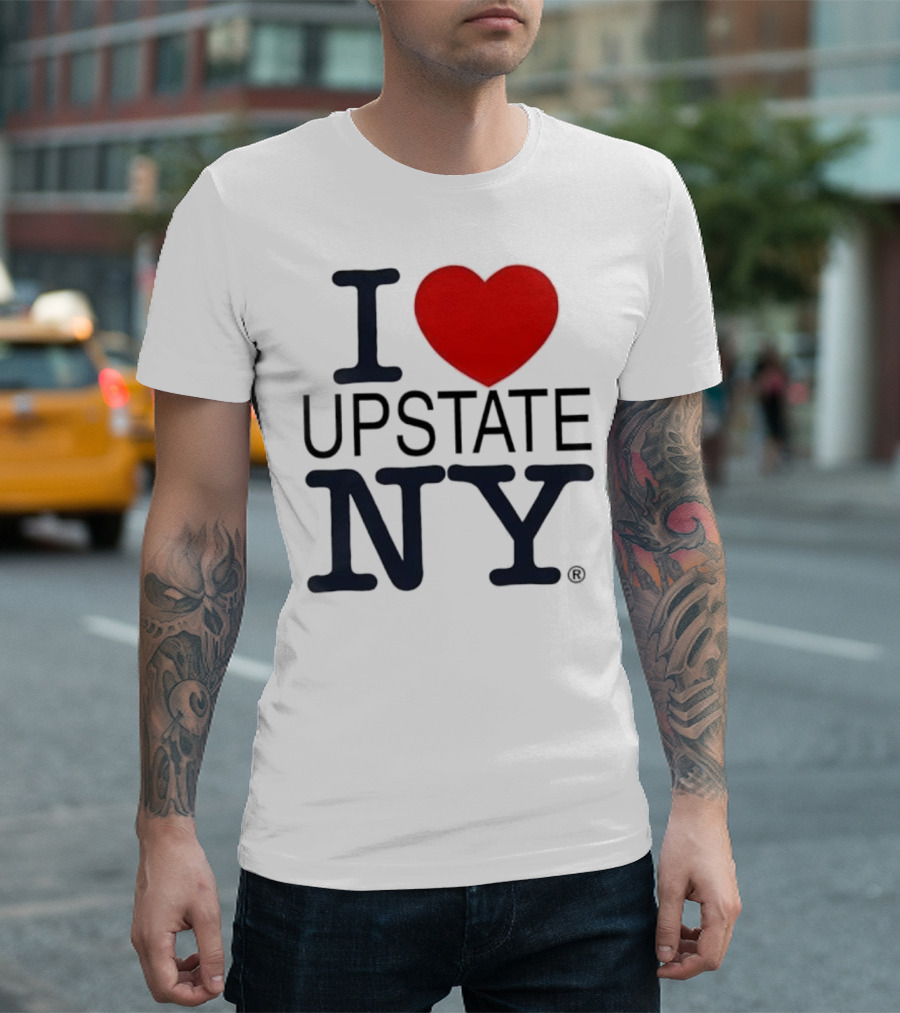 I Love Upstate NY Heart Icon T-Shirt
