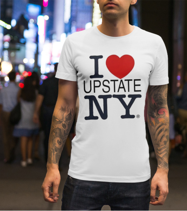 I Love Upstate NY Heart Icon T-Shirt