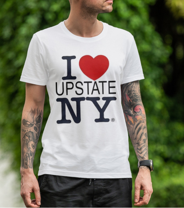 I Love Upstate NY Heart Icon T-Shirt