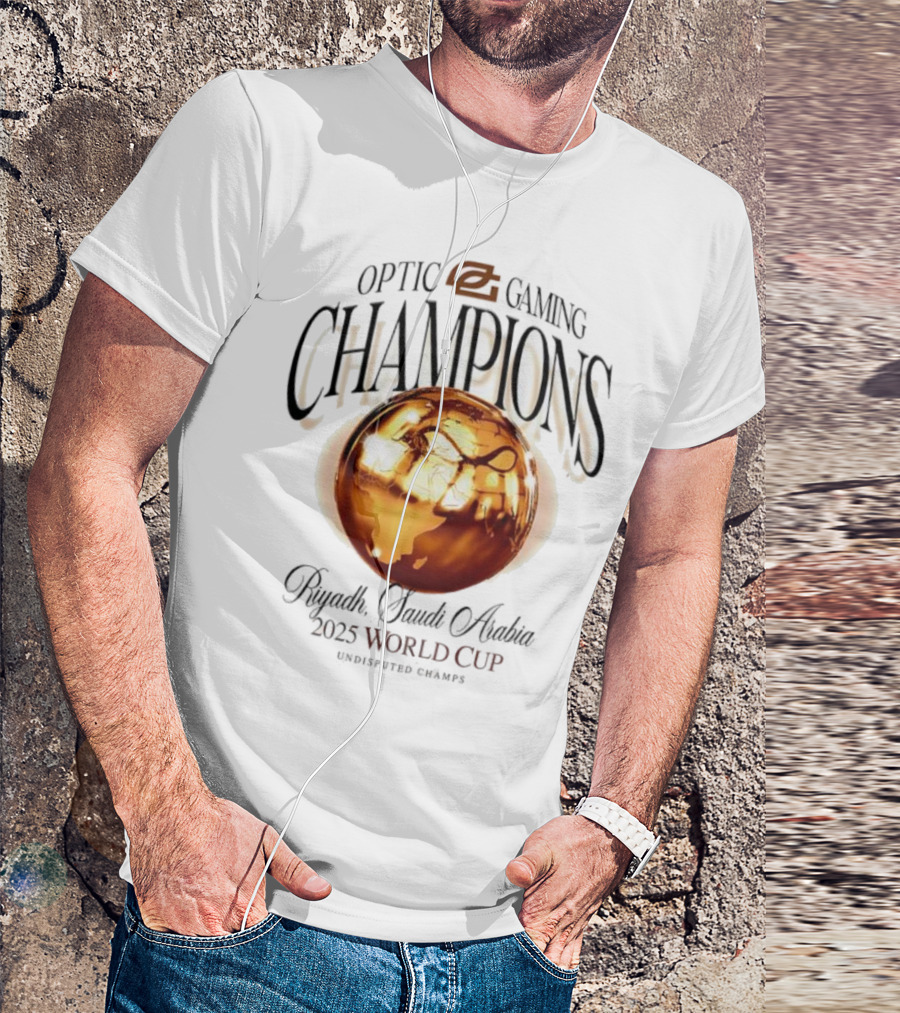 OpTic Gaming EWC Champions Riyadh Saudi Arabia 2025 World Cup Undisputed Champs T-Shirt