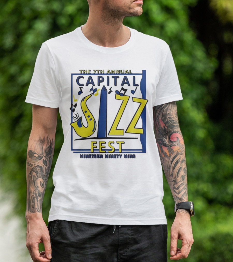 The 7th Annual Capital Jazz Fest June Nineteen Ninety Nine Music Event T-Shirt