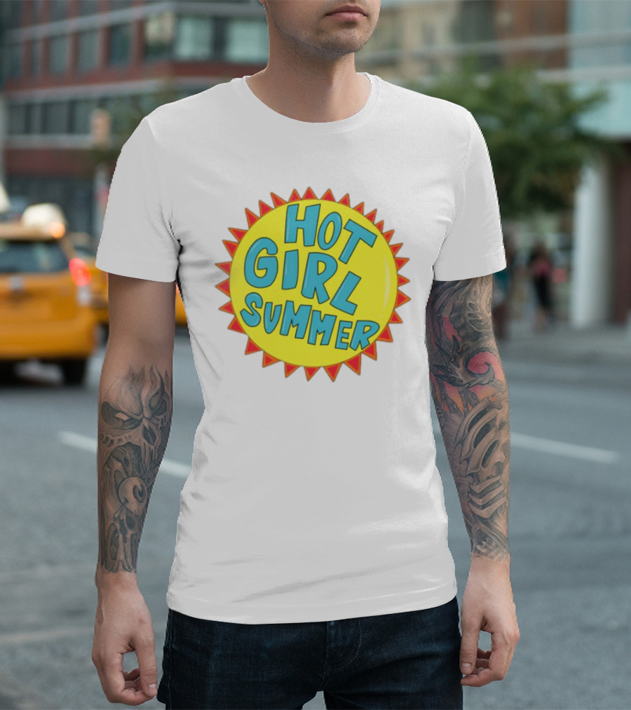 The Beaver Family Hot Girl Summer Sunburst Style T-Shirt