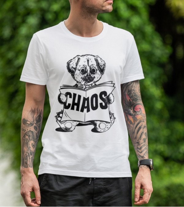 Chaos Reading Teddy Bear T-Shirt