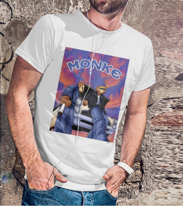 Joe Monke Cool Vibe Retro Car Art T-Shirt