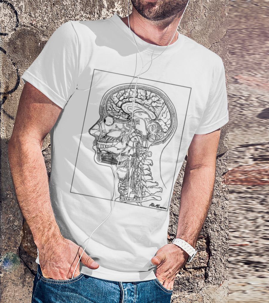 Petermlawrence Anatomical Head Neck Brain Structure T-Shirt