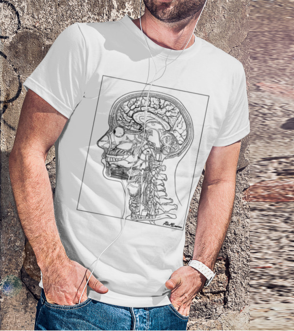 Petermlawrence Anatomical Head Neck Brain Structure T-Shirt
