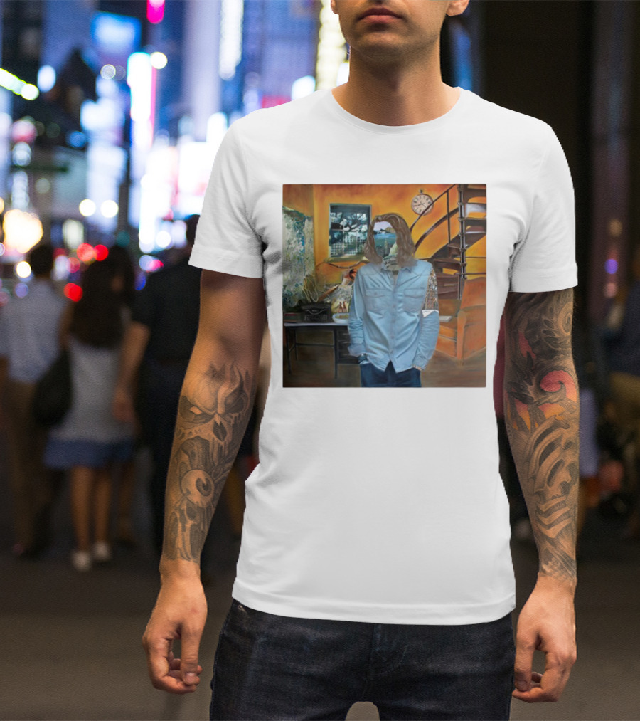 Hozier Album 10 Year Anniversary Surreal Collage Art Blue T-Shirt